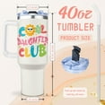 thumbnail image 4 of Daughter Birthday gifts, Daughter Gifts from Mom Dad, to My Daughters Tumbler 40Oz with Handle and Straw, Best Mothers Day Christmas Birthday Gift for Daughters, 4 of 6