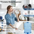 thumbnail image 2 of 5 Gallon Water Bottle Dispenser, USB  Water Bottle Pump, Electric Drinking Portable Water Dispense for 2-5 Gallon, Low Noise Water Jug Dispenser,Water Bottle  for Kitchen Camping, 2 of 6