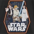 thumbnail image 2 of Girl's Star Wars: Galaxy of Adventures Trio Frame Graphic Tee Black Medium, 2 of 4