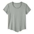 thumbnail image 5 of Distressed T Shirts for Man Summer Casual Short Sleeve Crewneck Raw Hem Relaxed Fit Plain Cool Tshirts, 5 of 5
