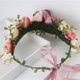 thumbnail image 5 of Diadema con corona de flores grande de estilo bohemio, diadema exquisita con flores de lirio para playa, 5 of 6