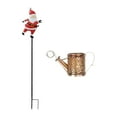 thumbnail image 3 of Adorno navideño solar de jardín con estaca, diseño de escena, Papá con regadera, decoración navideña para ., 3 of 8