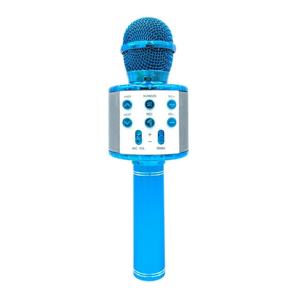 Wireless Microphone for Singing Recording with Colorful LED Lights Handheld