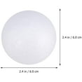 thumbnail image 2 of 50Pcs Foam Craft Balls Smooth Styrofoam Balls Round Polystyrene Balls DIY Modeling Art Projects Christmas Decorations (Solid 6cm), 2 of 8