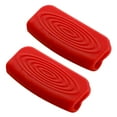 thumbnail image 2 of Hadanceo 1 Pair Pot Handle Grips Flexible Non-Slip Heat-Resistant Reusable Buckle Design Anti-scalding Silicone Pot Glove Pan Handle Cover Grips Kitchen Tools for Home, 2 of 8