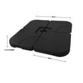 thumbnail image 7 of 4-Piece Universal Standard Cross Base Umbrella Weights, Black, 7 of 7