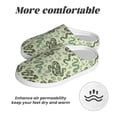 thumbnail image 6 of Fotbe Green Snake Pattern Women's Fuzzy Curly Fur Memory Foam Loafer Slippers Indoor Outdoor Slippers Winter Home Shoes-44/45, 6 of 7