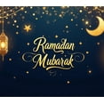 thumbnail image 3 of Elegant Ramadan Mubarak Lanterns Background Blue Crescent Stars Banner Decorations Photography Backdrop Islamic Celebration Party Supplies Religious Event, 3 of 7
