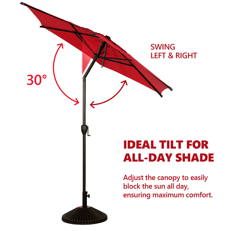 abba patio cantilever push tilt patio umbrella Lyon 2023| 9 Feet With Button and Crank 9ft / Red or poolside Malta 10ft Cantilever Umbrella |
