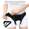 thumbnail image 4 of HAHDAXIA Ceinture de Soutien Hernia Réglable avec 2 Formes, Coussinets de Compression Amovibles, pour Hommes, Soutien Hernia pour Simple, Double Inguinal (Noir), 4 of 7
