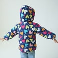 thumbnail image 4 of Generic Kids Warm Overcoats Windproof Toddler Boys Girls Winter Hooded Cartoon Printed Top Long Sleeve Zipper Padded Thick Jacket with Pockets(D,18-24 Months), 4 of 9