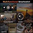 thumbnail image 6 of 3CLOUDGE Smart Watch 1.7" Smartwatch (Metal Body) with 1000mAh Battery/ IP68 Waterproof/100+ Sports Modes, Outdoor Sports, Fitness Tracker fits for Android iPhone Devices (Black), 6 of 10