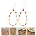 thumbnail image 2 of MasteelfCA 2Pcs Beaded Practical Phone Hanging Lanyards Cellphone Hanging Rope Keys, 2 of 6