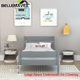 thumbnail image 6 of Bellemave Twin Size Pine-Wood Bed Frame With Classic Headboard and Footboard,No Box Spring Needed,Gray, 6 of 6