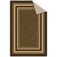 thumbnail image 2 of Ottomanson Non-Slip Area Rug for Living Room 3'3" x 5' Durable Low Profile Carpet, Dark Brown Border, 2 of 11