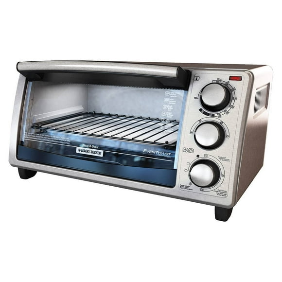 BLACK+DECKER 4 Slice Toaster Oven - Stainless Steel