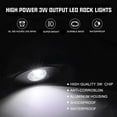 thumbnail image 4 of Luces tipo roca para vehículos SUNPIE, 8 cápsulas, 6000 K, blanco puro, IP67, 4 of 7
