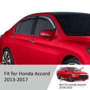 Voron Glass in-Channel Extra Durable Rain Guards for Honda Accord 2013-2017 Sedan, Window Deflectors, Vent Window Visors, 4 Pieces - 200649