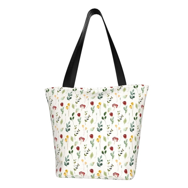 Easygdp Mini Wildflower Watercolor Bolso de Hombro para Mujer, Bolso Bandolera y Cartera de Mano Elegante para Uso Diario