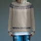 thumbnail image 1 of Suéter de cuello redondo para mujer, suéter holgado de moda con cuello redondo y colores a juego, suéter cómodo para mujer, 1 of 6