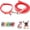 Red, variant on Dog Collar with Bell Leash Set,Nylon Basic Reflective Puppy Collars Girls Boys Paw Print for XXS Xs Small Cat Pet Animal Litter Tiny Kitten