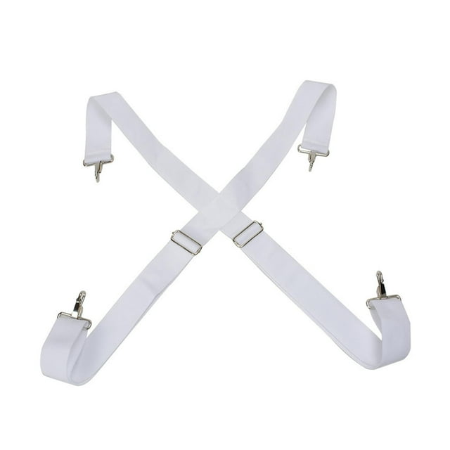 Yinanstore Sangle de Tambour Réglable Accessoires de Batterie Robustes Accessoires d'Instruments de Percussion Portables pour Débutants Performance sur Scène Blanc