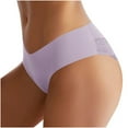 thumbnail image 2 of Odbmxy High Cut Women's Plus Size Panties Bikini Lace Plus Size Underwear Women Thong Plain Briefs Cheeky Purple Panties, 2 of 5