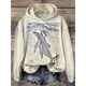 thumbnail image 5 of Sudadera con capucha acogedora con estampado de grulla japonesa y flor de cerezo para mujer, sudaderas con capucha Harajuku, suéter informal de gran tamaño, conjuntos de la vieja escuela, tops, 5 of 5