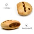 thumbnail image 3 of Miangastore 1 Pc Wooden Phone Speaker Stand Creative Mobile Phone Rack Polished Loudspeaker, 3 of 9