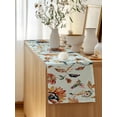thumbnail image 5 of Table Runner 108 Inches Long for Kitchen Dining, Green Spring Floral Dresser Scarf Farmhouse, Dining Table Decorations for Wedding/Parties, Summer Botanical Vintage Birds 13 x 108 In, 5 of 8