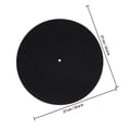 thumbnail image 2 of WEUVEB 4Pcs Anti-Static Vinyl Record Mat Black Felt Protective Pad for Home Disc Players, 2 of 8