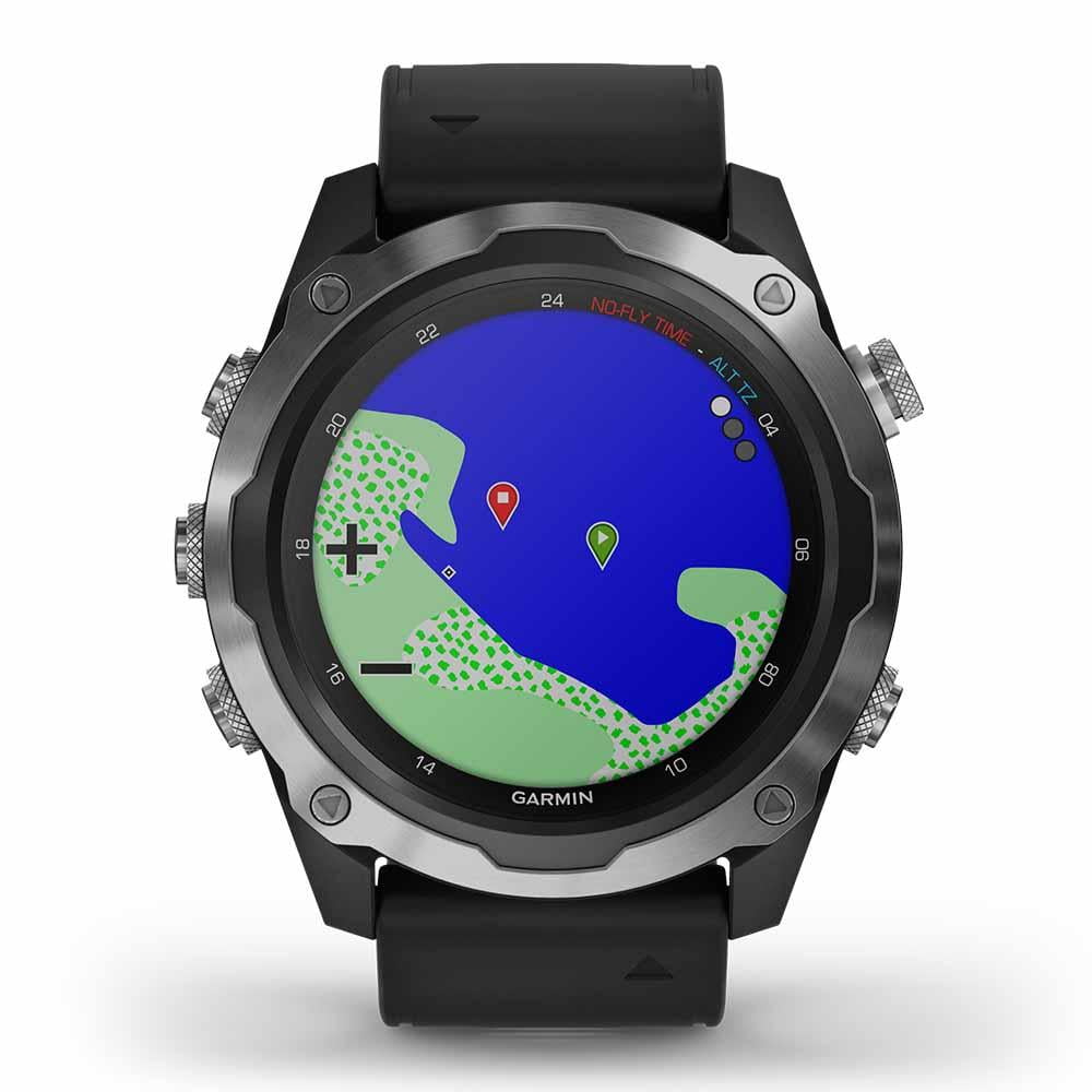 Garmin Descent Mk2 (Stainless Steel/Black) Dive Computer Smartwatch Gift Box Bundle | PlayBetter Charger, Wall Adapter, & Hard Case | Diving Watch