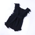 thumbnail image 1 of FOCUSNORM Infant New Born Girls Pure Romper with Ruffled Sleeves Big Bow, 1 of 6