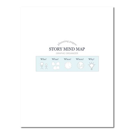 Kahootie Co® Story Mind Map Graphic Organizer, Planning Pages® for Back To School, Made in USA, 8.5" x 11"