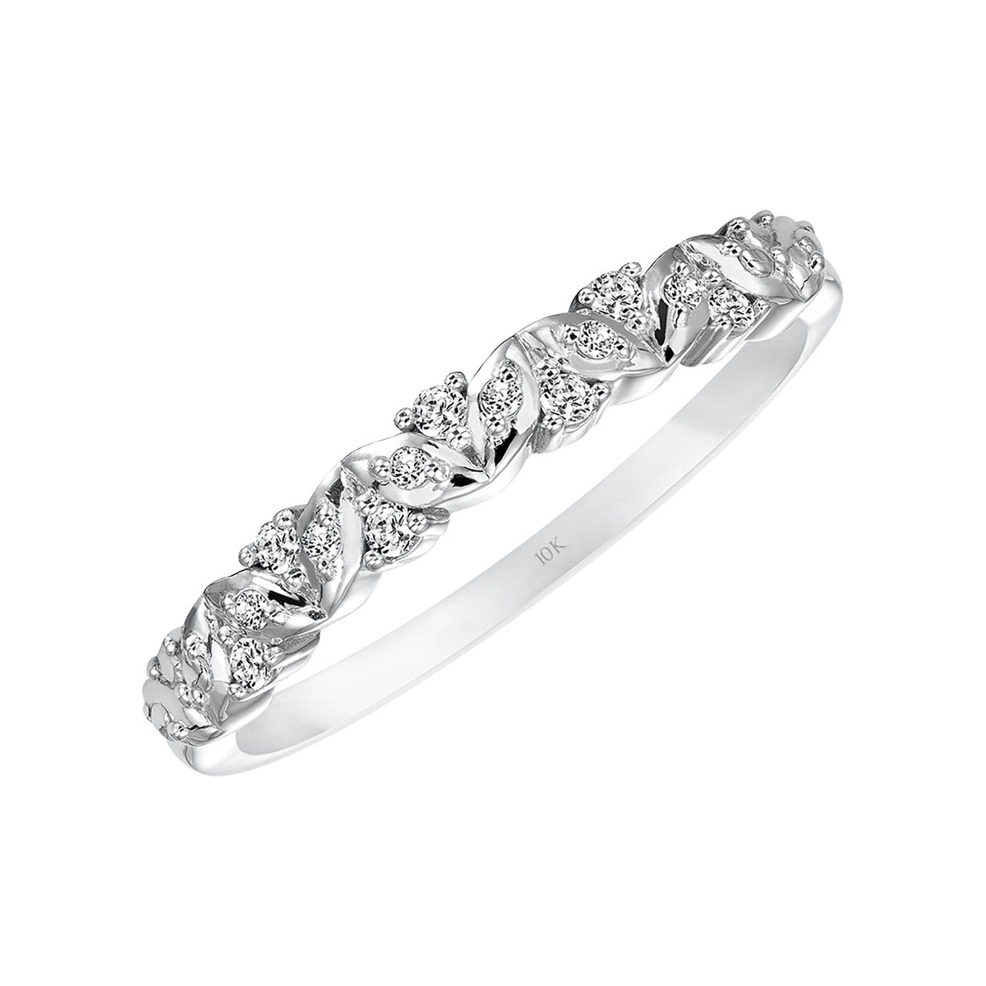 1/10 Carat T.W. Diamond 10kt White Gold "Sweet Rememberance" Women's Anniversary Band