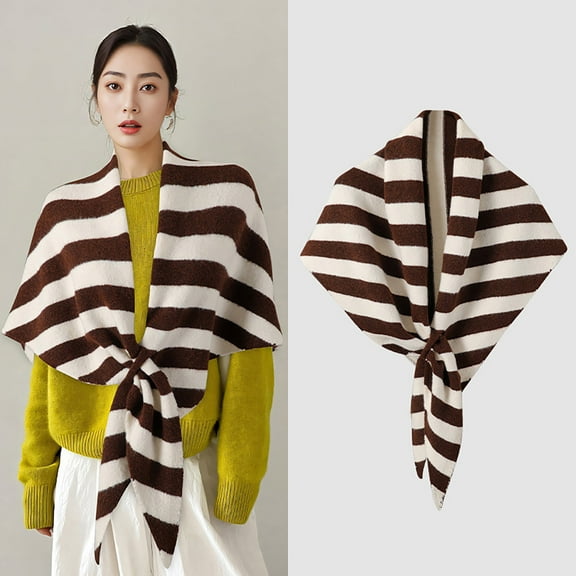 Shawl Wraps Women, Pashmina Wraps for Women, Solid Color Pashmina Shoulder Cape, Stripe Shawl, Women Knitted Shawls Wrap, Cardigan Cape Wool Shoulder, for Evening Dresses Scarf