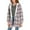 B*Light Purple, variant on Women's Thick Fleece Lined Jacket Autumn Winter Outwear Plaid Mid Length Loose Casual Trendy Tops Pockets Zipper HoodiesYellow,Size L