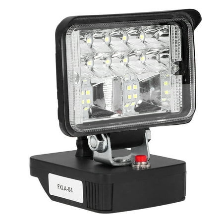 

Lithium Battery LED Lamp Zinc Alloy Lamp Head Conversion Low Voltage Protection LED Work Light Strobe + Steady For Indoor