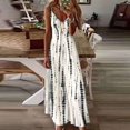 thumbnail image 1 of Robe Longue d'Été Boho de Plage Imprimée pour Femme en Dentelle à Épaules Dénudées, Robe Maxi Décontractée, 1 of 5
