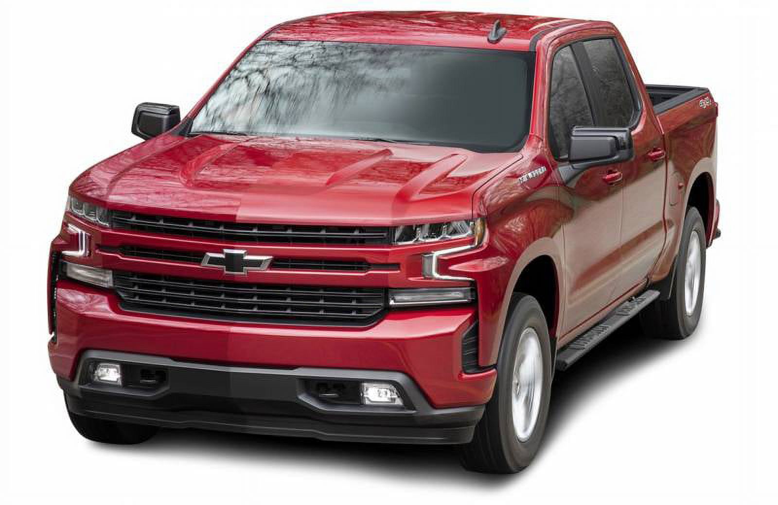 Black Horse Epic Running Boards Black Compatible with 19-23 Silverado 1500|Sierra 1500|22 Silverado 1500LTD|1500 Limited|20-23 Silverado 2500HD|3500 HD|Sierra 2500HD|3500 HD-E0379