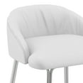 thumbnail image 6 of Hillsdale Furniture Boyle Upholstered Metal Counter Height Stool, White, 6 of 10