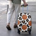 thumbnail image 3 of White Leopard Basketballs Pattern Luggage Cover Fashion Suitcase Cover Baggage Covers Fit 25-28 Inch Luggage (Go Travel), 3 of 5