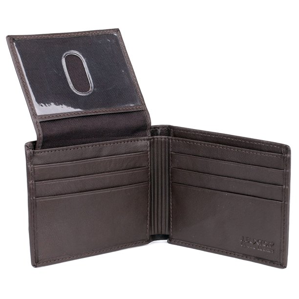 Billetera Buxton Ridgewood con forma de tarjeta de crédito Wallet, color marrón
