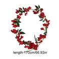 thumbnail image 3 of Red Faux Bougainvillea Vine, Silk-Like Artificial Hanging Garland for Patio and Balcony, 3 of 6