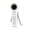 White, variant on Handheld Portable Fan Summer Color-Block Foldable Lanyard Fan Stepless Speed Regulation Neck-Hanging Desktop Handheld Mini High-Speed Fan for Outdoor Activities, Travel, Beach