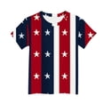 thumbnail image 4 of Afuyipoi Boys T-Shirts,Comfortable Short Sleeve Crew Neck Independence Day Clothes Multicolor 9-10T, 4 of 5