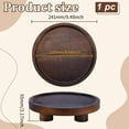thumbnail image 2 of Wooden Desktop Storage Tray Holder Flat Round Coconut Brown 241x55mm Inner Diameter: 220mm, 2 of 7