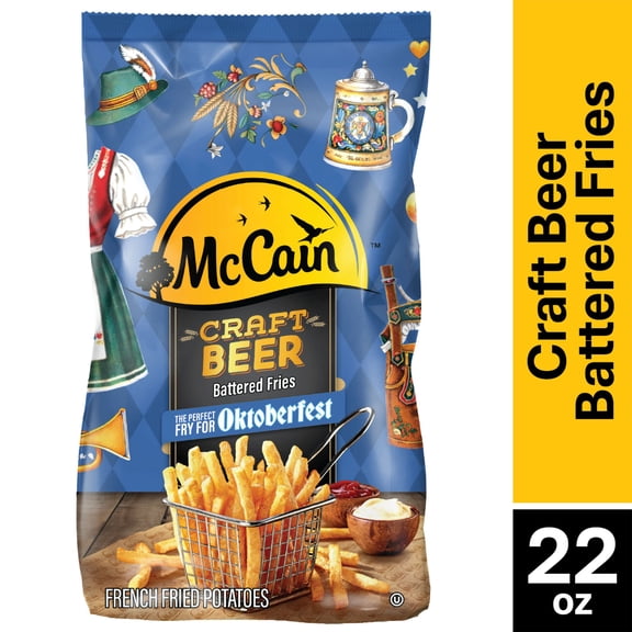 McCain Craft Beer Battered Fries, 22 oz