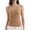 Coffee, variant on Built in Bra Tank Tops for Women, Double Lined Padded Scoop Neck Spaghetti Straps Basic Summer Top