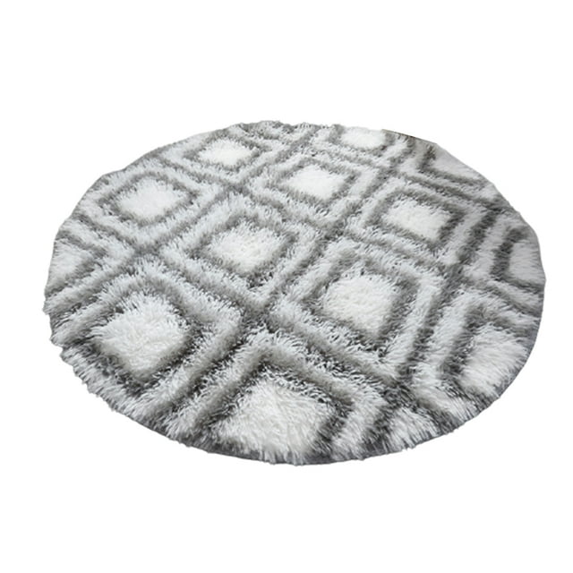 CAROOTU Tapis Rond Simple Doux Confortable Absorbant Antidérapant pour